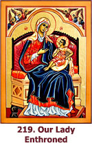 Our-Lady-Enthroned, Duccio Madonna-icon